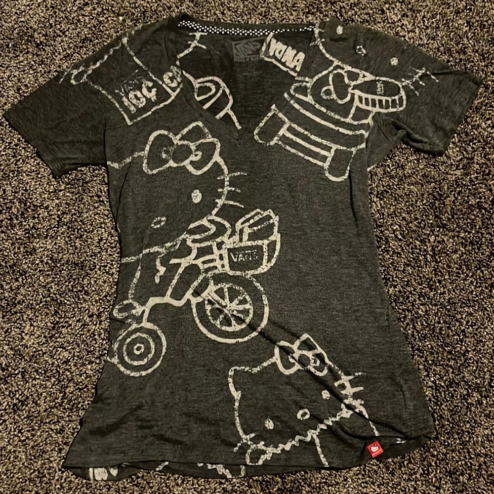 Hello Kitty Vans shirt, size large